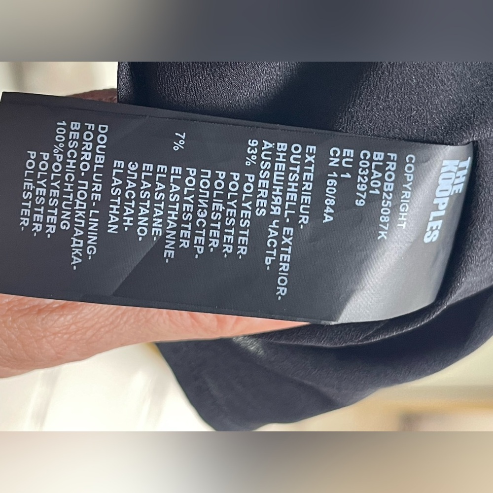 The Kooples NWT Black Ruffled Mini Dress - Picture 11 of 16